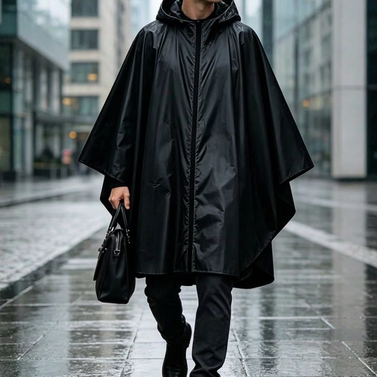 Poncho de Lluvia Portátil Blanco